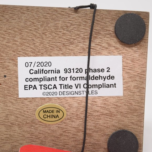 Rae Dunn Merry Christmas Red Sleigh Wood New - Picture 8 of 12